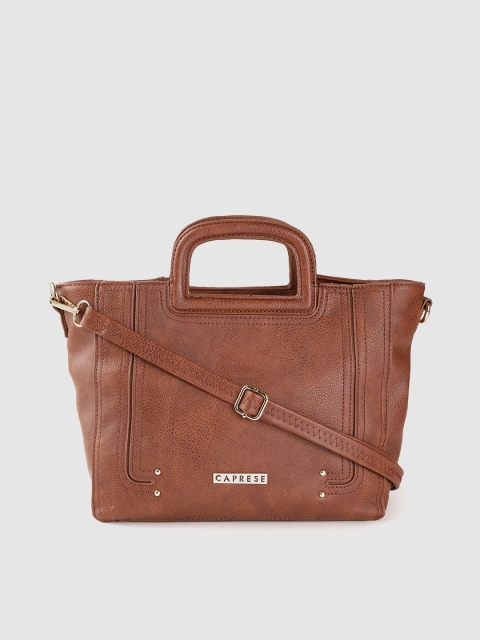 

Caprese Brown Textured Handheld Bag