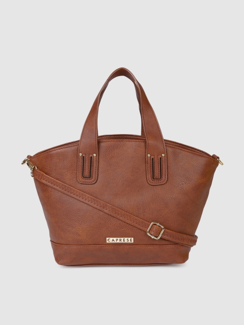 

Caprese Brown Solid KUSHI Handheld Bag