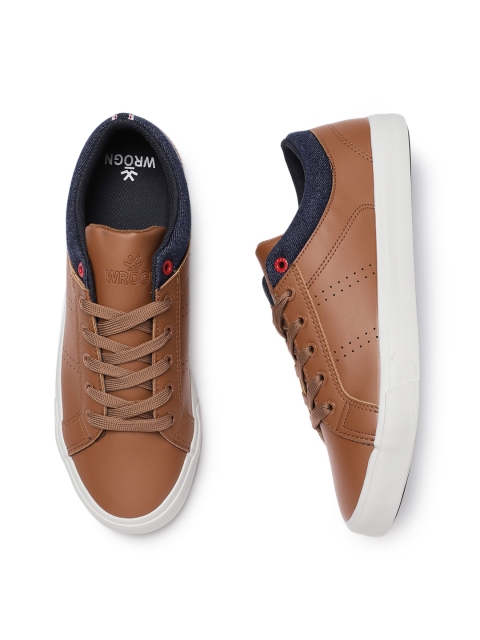 

WROGN Men Brown Sneakers