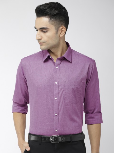 

Raymond Men Purple Slim Fit Solid Formal Shirt