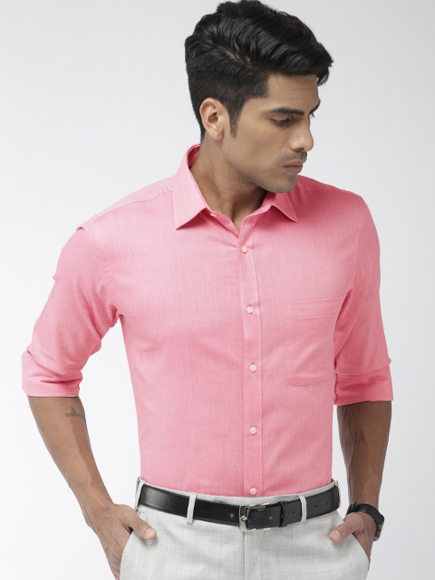 

Raymond Men Pink Standard Slim Fit Self Design Formal Shirt