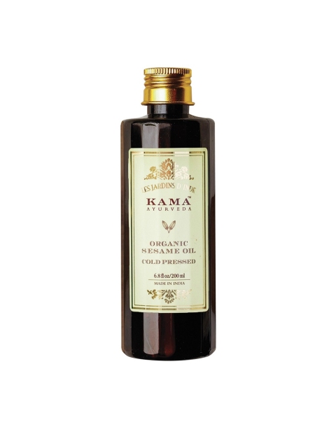 

KAMA AYURVEDA Unisex Organic Cold Pressed Sesame Sustainable Oil 200 ml, Brown