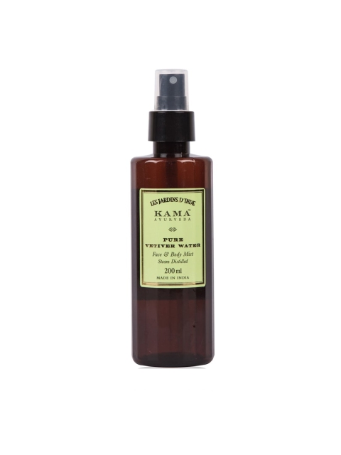 

KAMA AYURVEDA Sustainable Unisex Pure Vertiver Water Face Body Mist 200ml, Brown