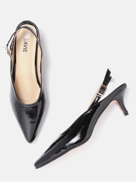 

Lavie Women Black Solid Pumps