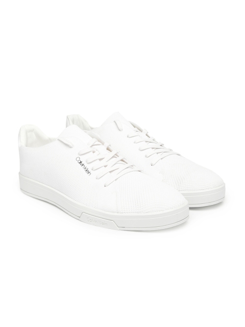 

Calvin Klein Men White Solid Sneakers