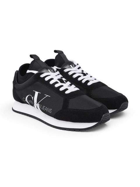 

Calvin Klein Jeans Men Black Suede Sneakers