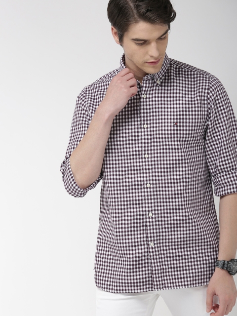 

Tommy Hilfiger Men Multicoloured Regular Fit Checked Casual Shirt, Multi