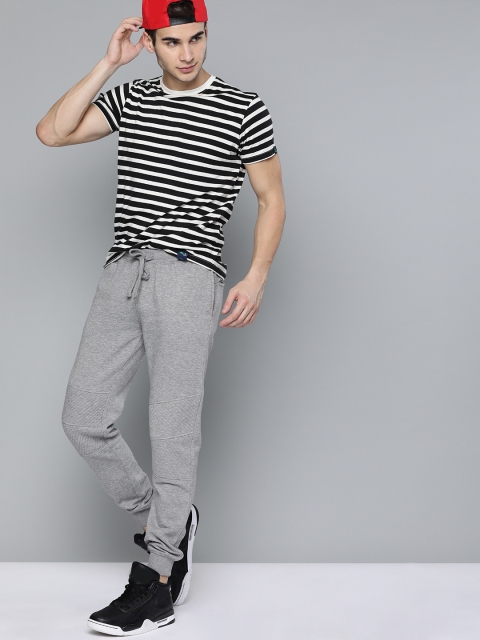 

Mast & Harbour Men Grey Solid Joggers