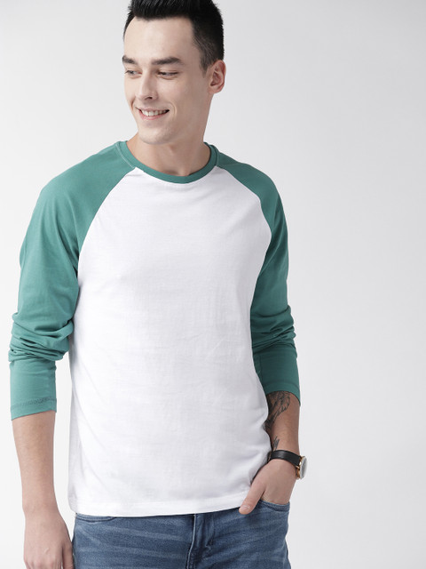 

Mast & Harbour Men White Solid Round Neck T-shirt