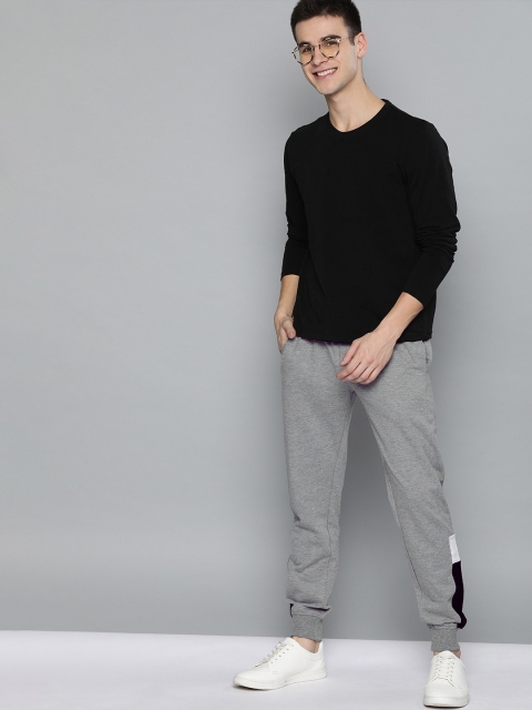 

Mast & Harbour Men Grey Solid Joggers
