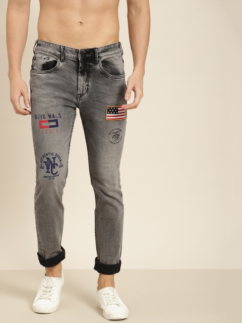 

Moda Rapido Men Grey Slim Fit Mid-Rise Clean Look Stretchable Jeans