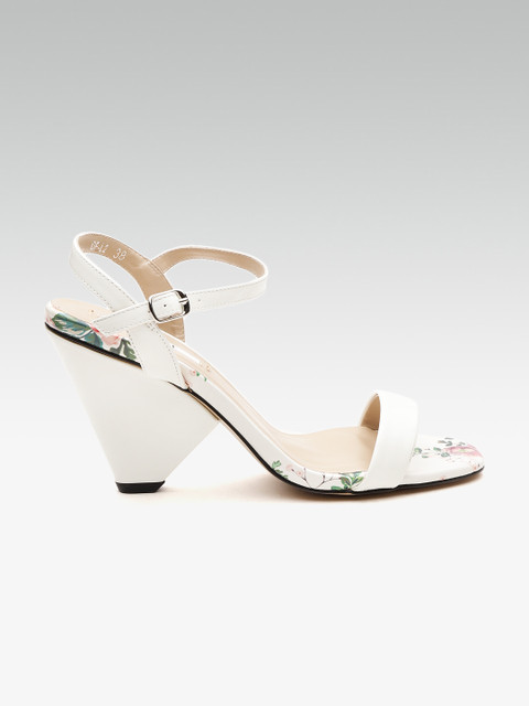 

ELLE Women White Solid Heels
