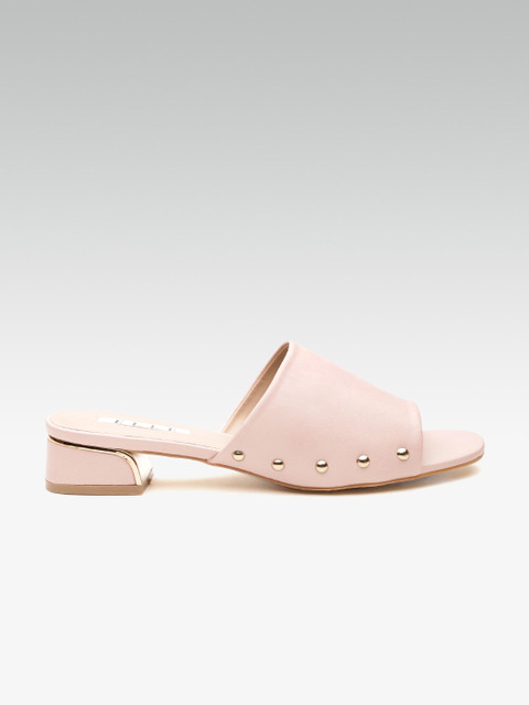 

ELLE Women Pink Solid Open Toe Heels