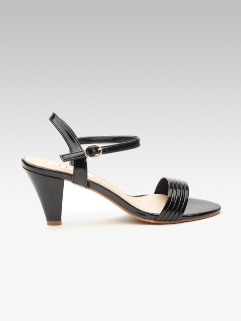 

ELLE Women Black Striped Heels