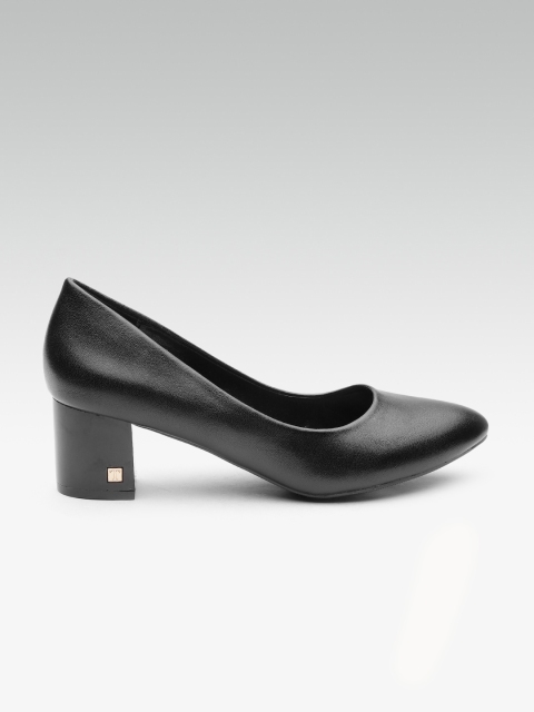 

ELLE Women Black Solid Pumps