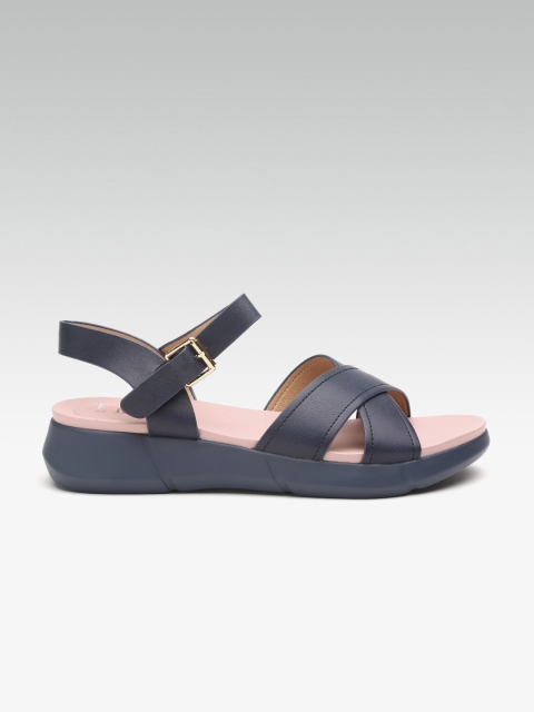

ELLE Women Navy Blue Solid Comfort Heels