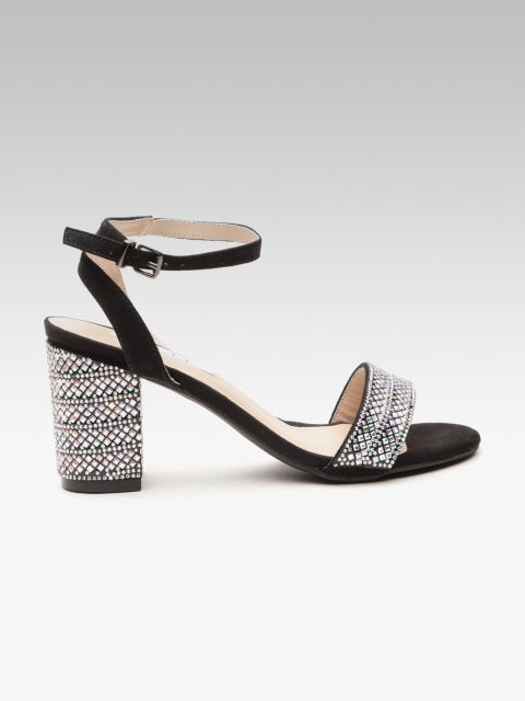 

ELLE Women Black Embellished Heels
