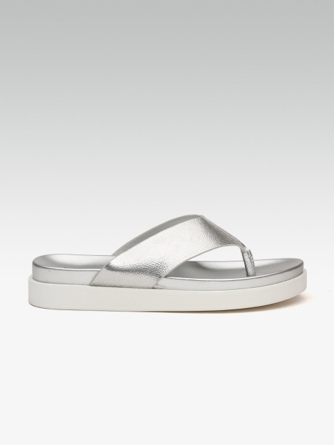

ELLE Women Silver-Toned Solid Comfort Heels