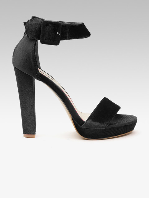

ELLE Women Black Solid Mid-Top Heels