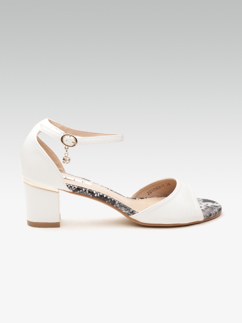 

ELLE Women White Solid Heels