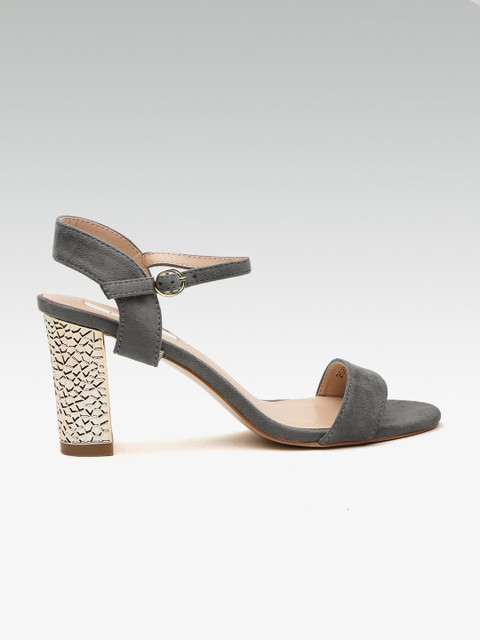 

ELLE Women Charcoal Grey Solid Heels