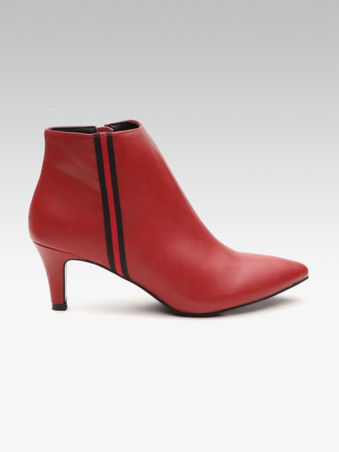 

ELLE Women Red Solid Heeled Boots