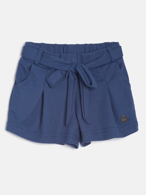 

Tiny Girl Blue Solid Regular Fit Hot Shorts