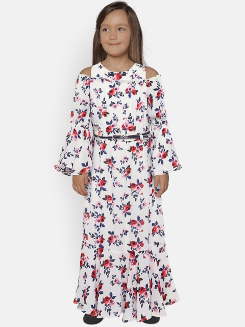 

Tiny Girl White Floral Print Maxi Dress