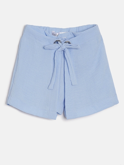 

Tiny Girl Blue Solid Skorts