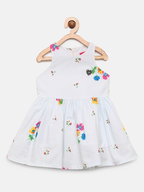 

Tiny Girl Girls White Printed A-Line Dress