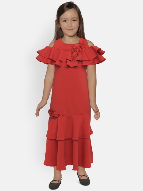 

Tiny Girl Girls Embellished Red Maxi Dress