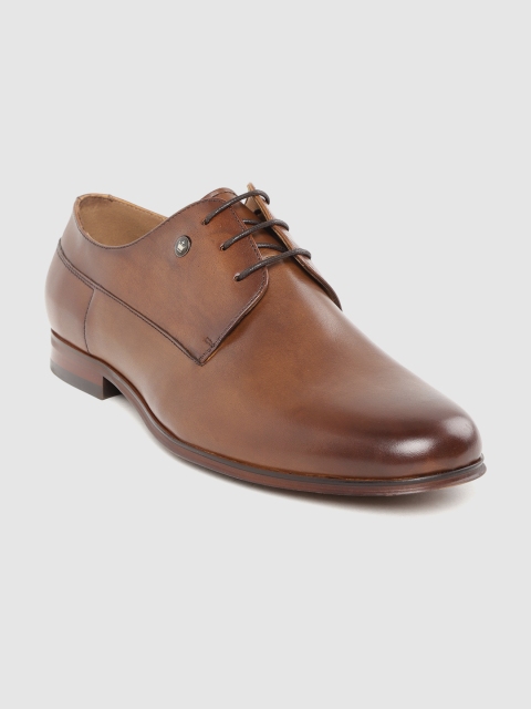 

Louis Philippe Men Brown Leather Formal Derbys