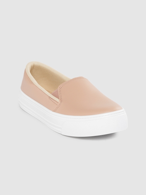 

BEIRA RIO Women Peach-Coloured Flatform Slip-Ons