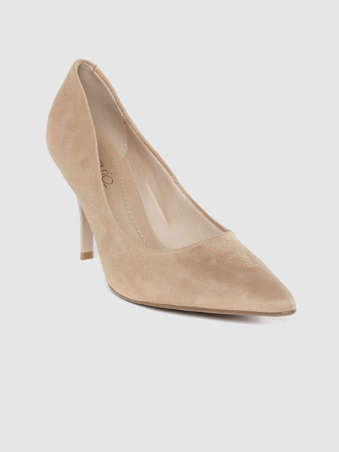 

BEIRA RIO Women Beige Solid Pumps with Suede Finish