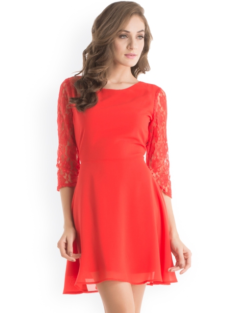 

Kazo Red A-Line Dress
