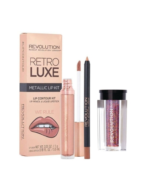 

Makeup Revolution London Set of Day Out Eye Shadow & Lipstick, Pink