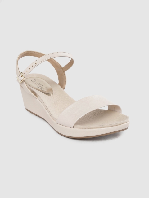 

BEIRA RIO Women Beige Solid Wedges