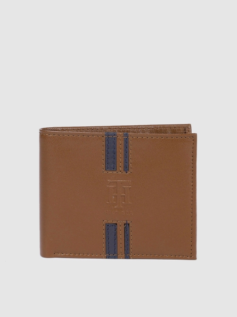 

Tommy Hilfiger Men Brown Leather Solid Two Fold Wallet
