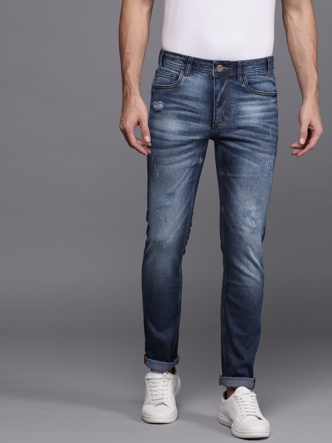 

Ducati Men Blue Slim Fit Mid-Rise Low Distress Stretchable Jeans