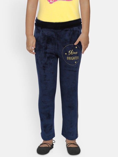 

Sweet Dreams Girls Navy Velour Lounge Pants, Navy blue