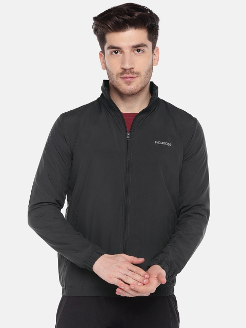 

Sweet Dreams Men Charcoal Grey Solid Sporty Jacket