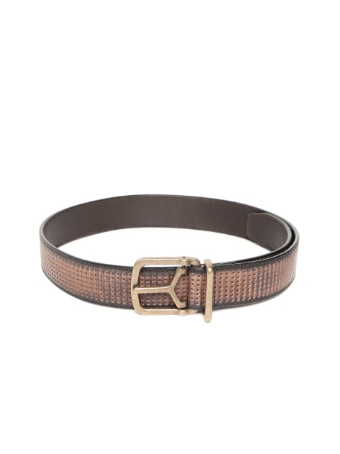 

Woodland Men Brown Perforated Leather Belt