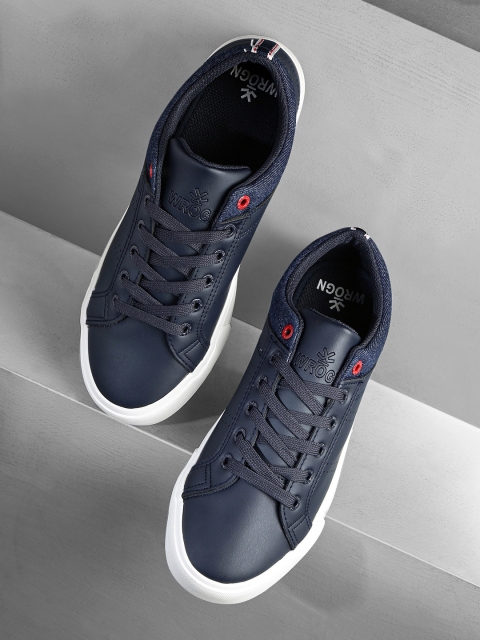 

WROGN Men Navy Blue Sneakers