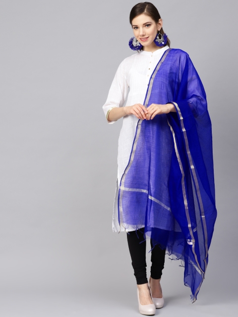 

Meeranshi Blue Solid Dupatta