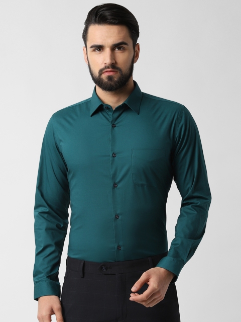 

Peter England Men Green Slim Fit Solid Casual Shirt