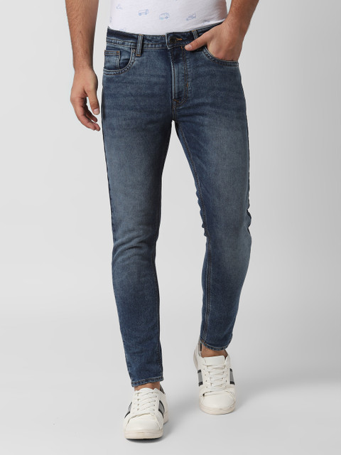 

Peter England Casuals Men Blue Skinny Fit Mid-Rise Clean Look Stretchable Jeans