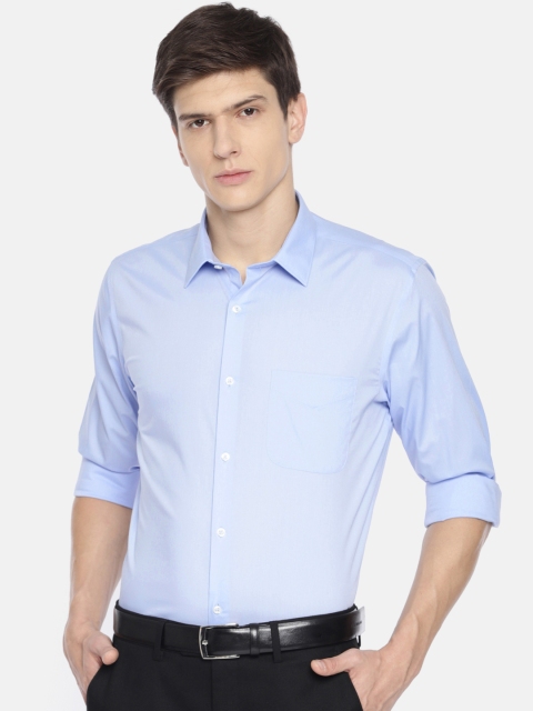 

Peter England Men Blue Slim Fit Solid Casual Shirt