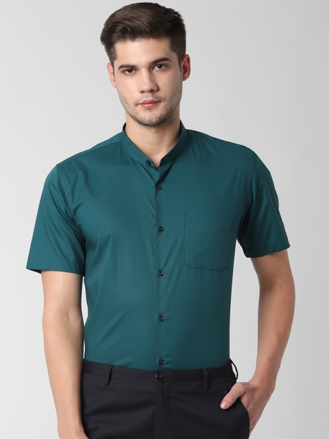 

Peter England Men Teal Green Slim Fit Solid Formal Shirt