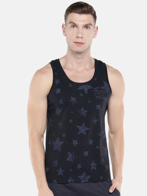 

Sweet Dreams Men Navy Blue Printed Lounge T-shirt
