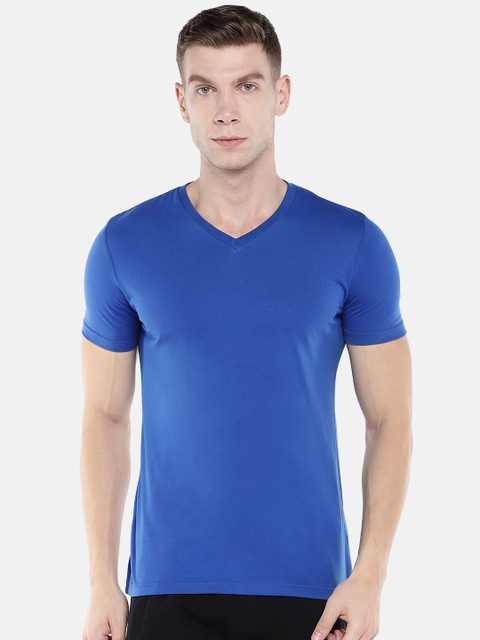 

Sweet Dreams Men Blue Solid V-Neck T-shirt